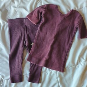 Childhoods Clothing Purple Top And Legging 6-12m